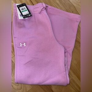 Girls Under Armour wide leg sweatpants